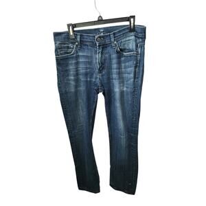 7 for all man kind slimmy‎ straight jeans mens 32